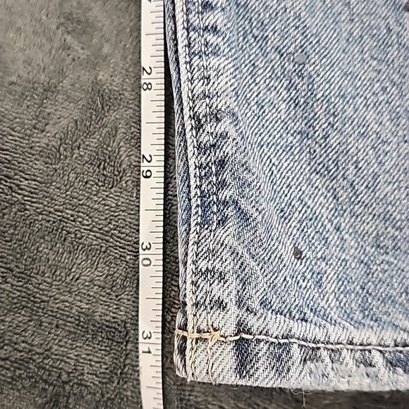 AE bedazzled Strigid high-rise‎ mom jeans size 000 12" waist - Picture 6 of 8